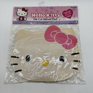 Sanrio Hello Kitty Die Cut Mouse Pad 2000 Mousepad New Vintage‎ Yellowing